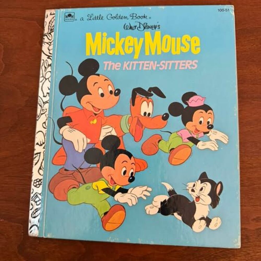 Little Golden Book Walt Disney's Mickey Mouse The Kitten-Sitters